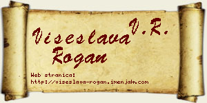 Višeslava Rogan vizit kartica